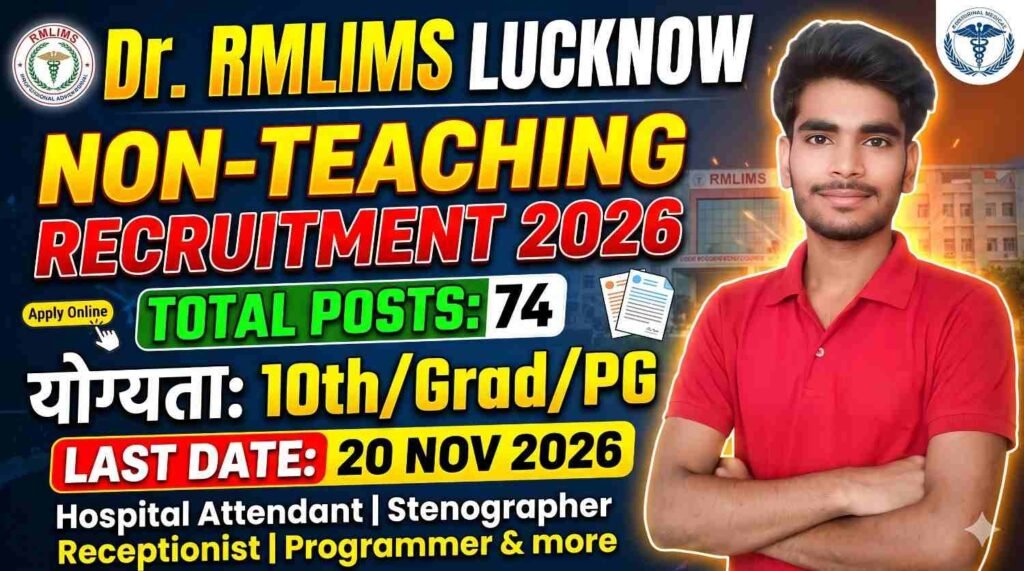 Dr. RMLIMS Non Teaching Various Post Recruitment 2026
