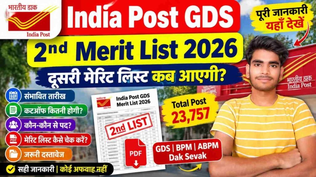 India Post GDS 2nd Merit List 2026