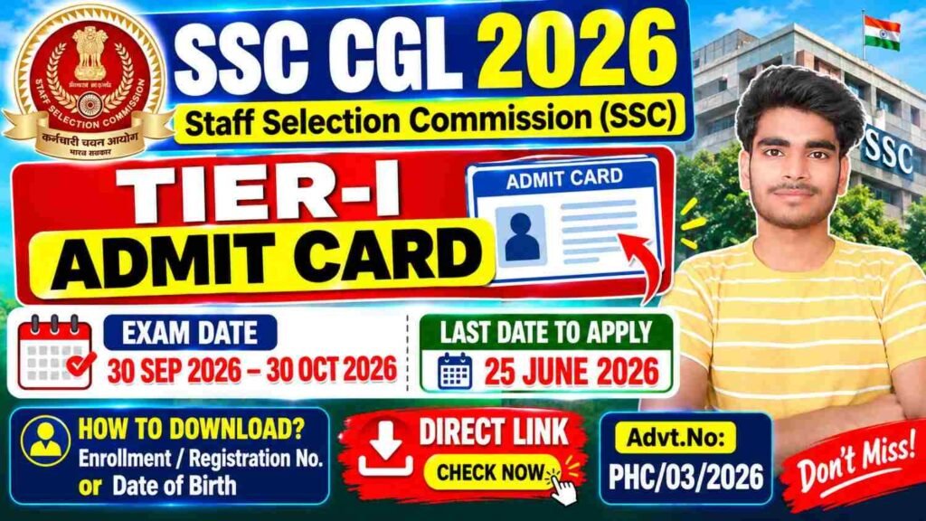 SSC CGL Admit Card 2026